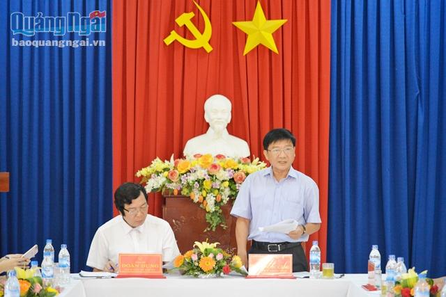 Chủ tịch UBND tỉnh Trần Ngọc Căng phát biểu chỉ đạo tại buổi làm việc