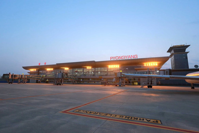 Sân bay quốc tế tại Bình Nhưỡng - Ảnh: REUTERS