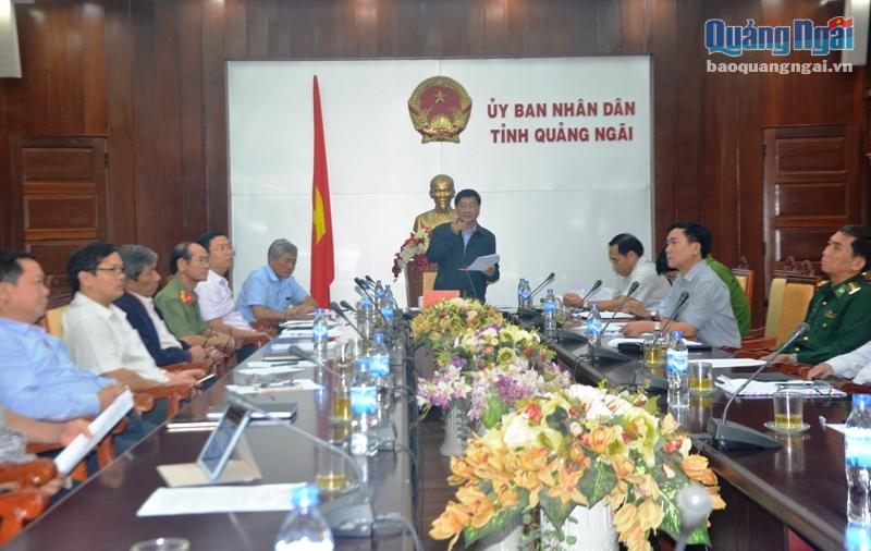 Chủ tịch UBND tỉnh Trần Ngọc Căng phát biểu tại hội nghị.