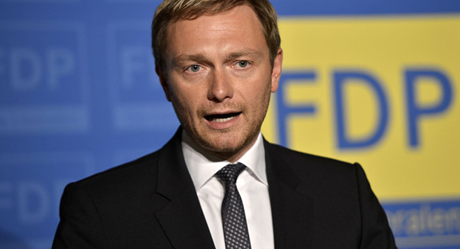 Lãnh đạo đảng FDP Christian Lindner. Ảnh: Sputnik.