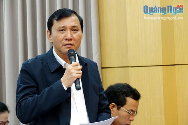 Phó Chủ tịch  UBND tỉnh Phạm Trường Thọ phát biểu trong phiên họp