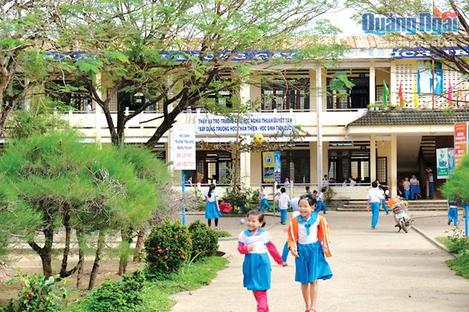 Trường Tiểu học Nghĩa Thuận đã đạt chuẩn Quốc gia.