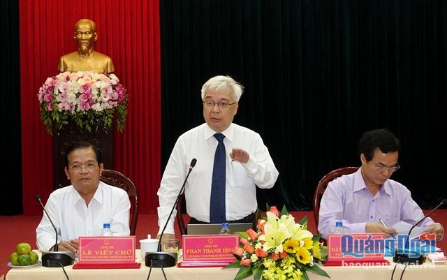 , Chủ nhiệm Ủy ban Văn hóa, Giáo dục, Thanh niên, Thiếu niên và Nhi đồng của Quốc hội Phan Thanh Bình phát biểu kết luận buổi làm việc