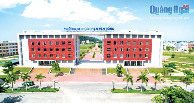 Trường Đại học Phạm Văn Đồng là một trong những công trình được Sở Xây dựng tham mưu lập quy hoạch xây dựng.