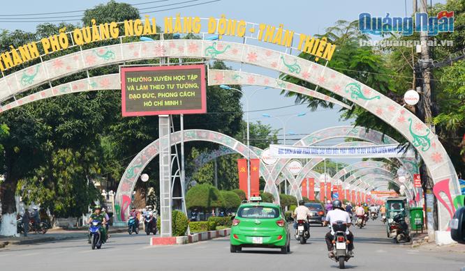 Tuyến đường Hùng Vương được đánh giá thực hiện tốt các tiêu chí tuyến phố văn minh đô thị.