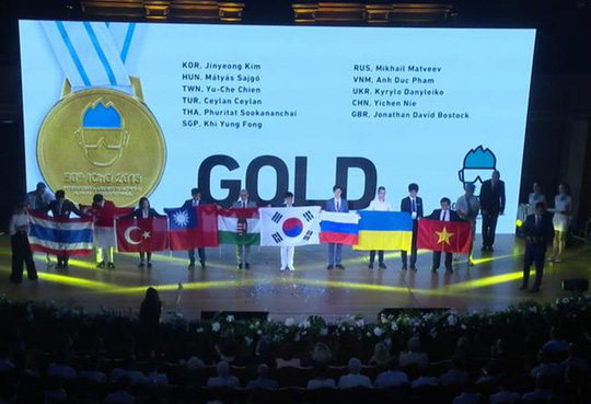 Lễ trao giải Olympic Hóa học quốc tế năm 2018 - Ảnh: Giáo Dục Thời Đại