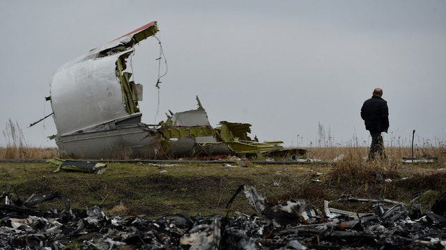 Máy bay MH17 bị tên lửa bẳn rơi khi bay qua miền đông Ukraine hôm 17/7/2017. (Ảnh: Sputnik)
