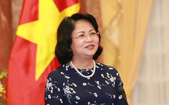 Bà Đặng Thị Ngọc Thịnh thực hiện quyền Chủ tịch nước - Ảnh: TTXVN