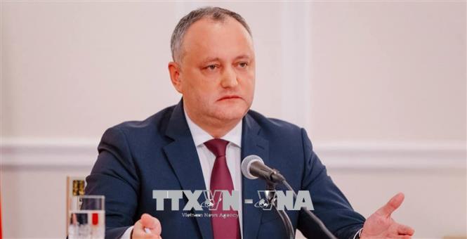 Tổng thống Moldova Igor Dodon. Ảnh: TASS/TTXVN