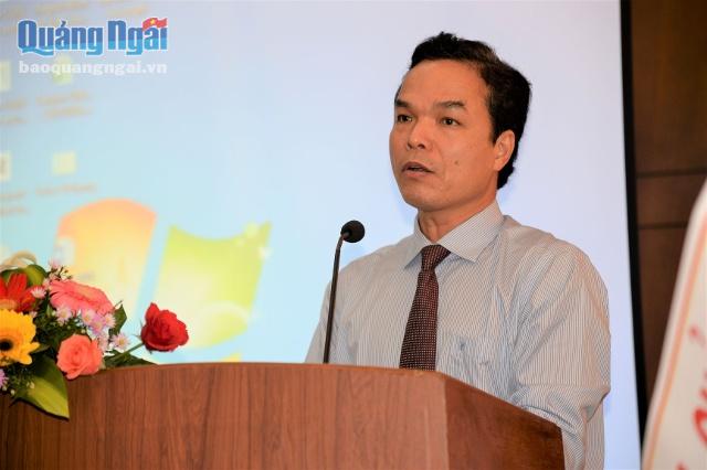 Phó Chủ tịch UBND tỉnh Đặng Ngọc Dũng nhấn mạnh tầm quan trọng của Công viên địa chất Lý Sơn với sự phát triển kinh tế- xã hội của tỉnh