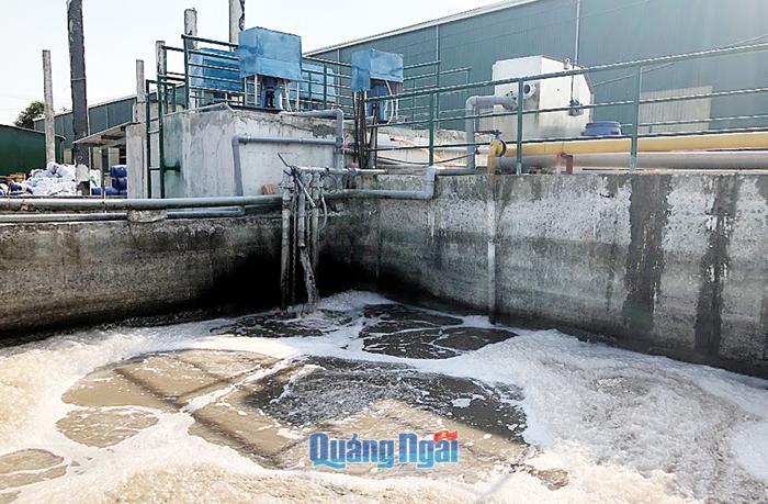 Nước thải tại Công ty TNHH MTV Thương mại Hoàng Rin được xử lý đảm bảo các tiêu chuẩn theo quy định.