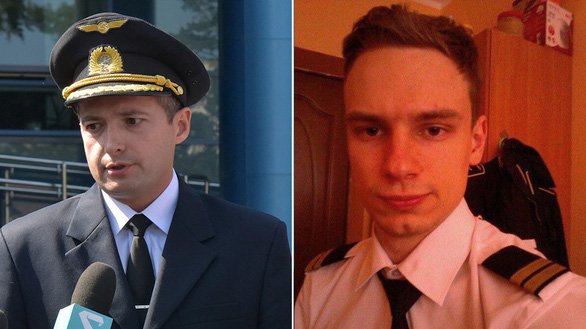  Cơ trưởng Damir Yusupov (trái) và cơ phó Georgy Murzin - Ảnh chụp màn hình Sputnik