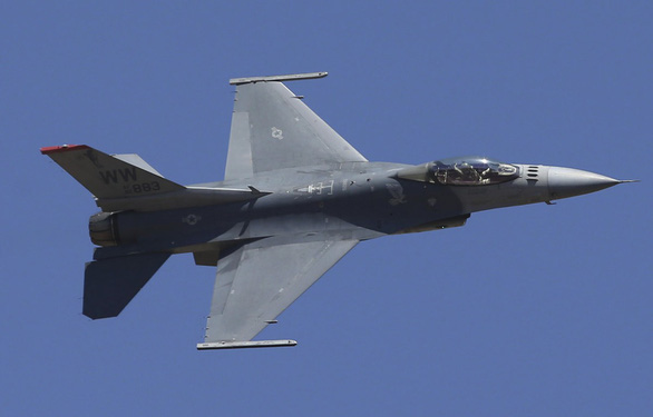  Máy bay chiến đấu F-16 do Mỹ sản xuất - Ảnh: AP