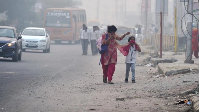  Quang cảnh ô nhiễm ở Ấn Độ. (Nguồn: PTI)
