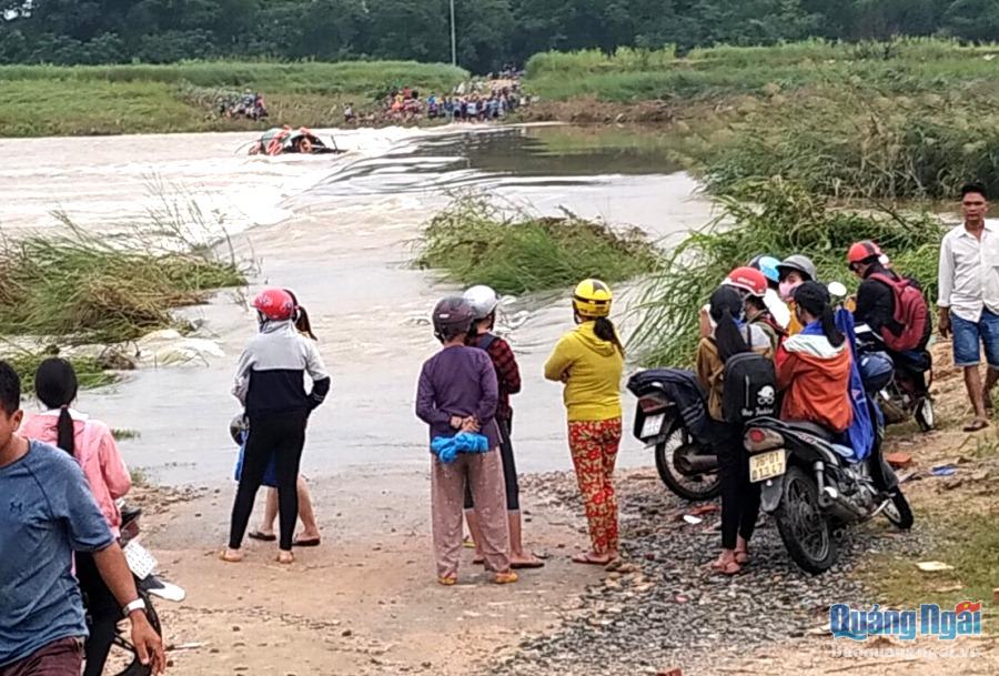 Khu vực xảy ra vụ lật đò ngang qua thôn Ân Phú, xã Tịnh An (TP.Quảng Ngãi)