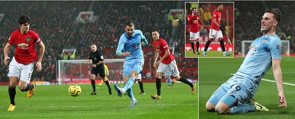 Manchester United đã thất bại 0-2 trước Burnley ngay tại Old Trafford - Ảnh: Daily Mail