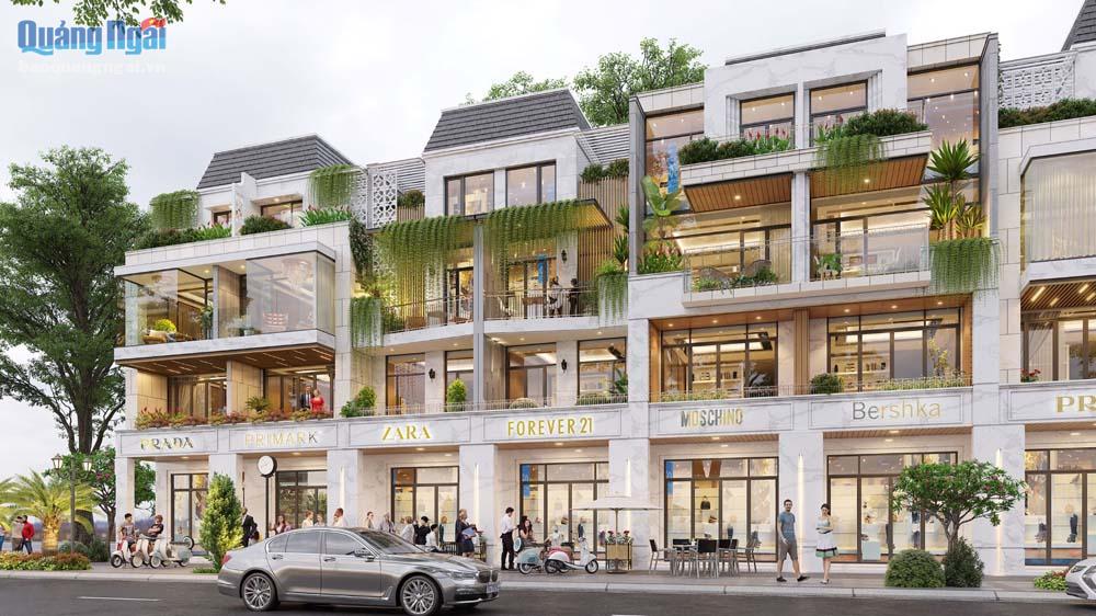 Thiết kế shophouse tại dự án Phú Điền Residences