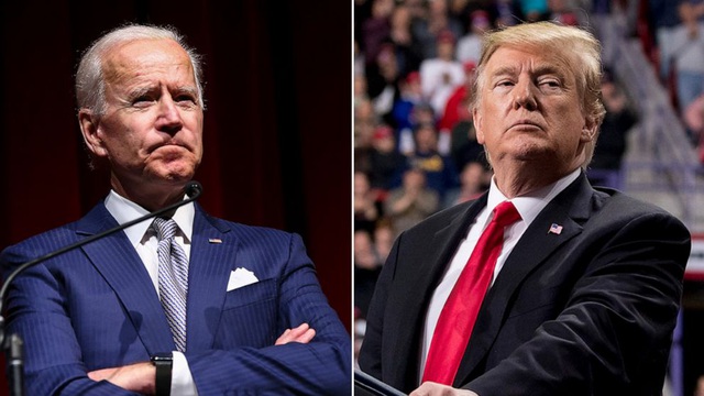 Cựu Phó tổng thống Joe Biden (trái) sẽ đối đầu đương kim Tổng thống Donald Trump trong cuộc bầu cử tổng thống ngày 3/11 tới. (Ảnh: AP, Getty)