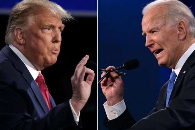Tổng thống Mỹ Donald Trump và ứng viên tổng thống đảng Dân chủ Joe Biden (Ảnh: AFP)
