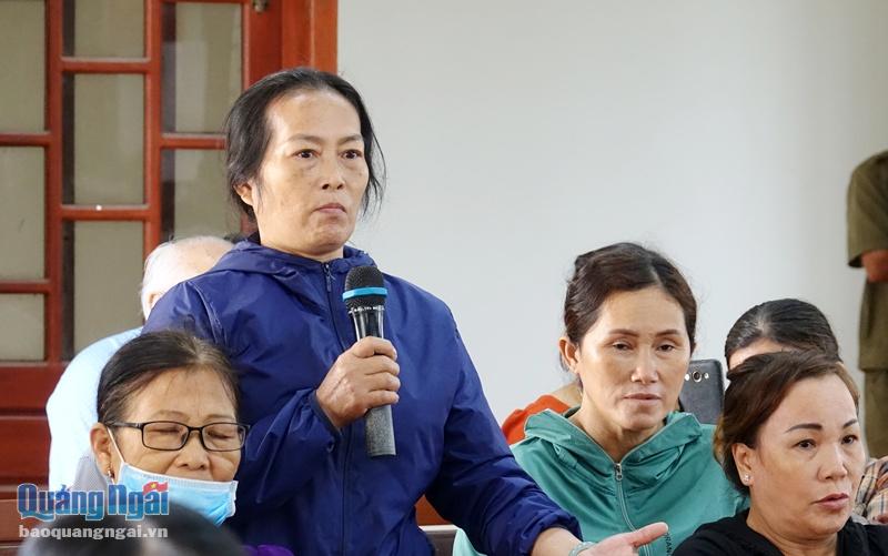 Cử tri phường Lê Hồng Phong kiến nghị với Đoàn ĐBQH tỉnh