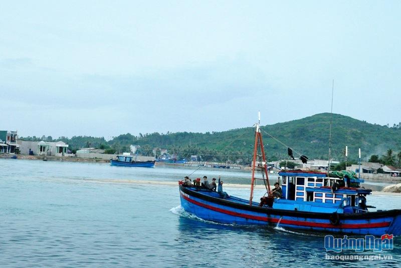 Luồng ra vào Cảng cá Sa Huỳnh bị bồi lấp khiến tàu thuyền của ngư dân đi lại gặp khó khăn