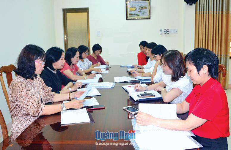 Ban Thường vụ Hội LHPN tỉnh họp bàn công tác chuẩn bị tổ chức đại hội đại biểu phụ nữ các cấp, nhiệm kỳ 2021 - 2026. 