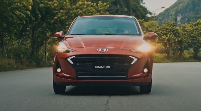 Hình ảnh đầu tiên của Hyundai i10 xuất hiện trong sự kiện ra mắt trực tuyến.