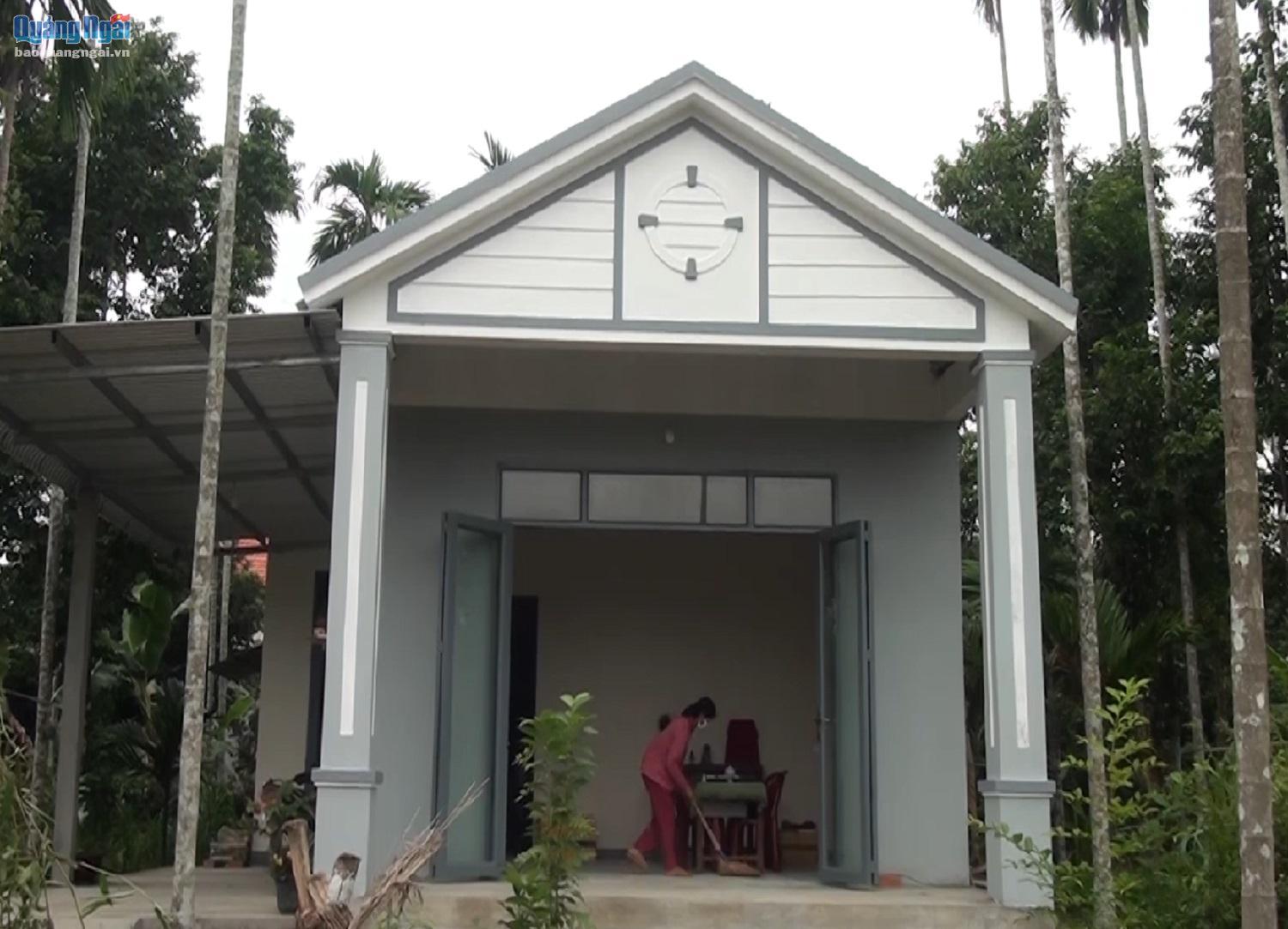 Dự án đã hỗ trợ sửa chữa 560 ngôi nhà tại huyện Nghĩa Hành.