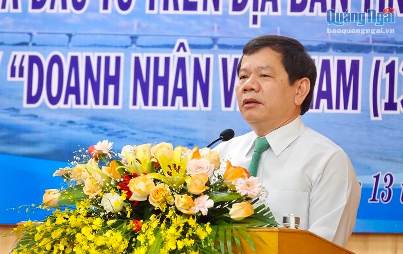 Chủ tịch UBND tỉnh Đặng Văn Minh phát biểu tại buổi gặp mặt