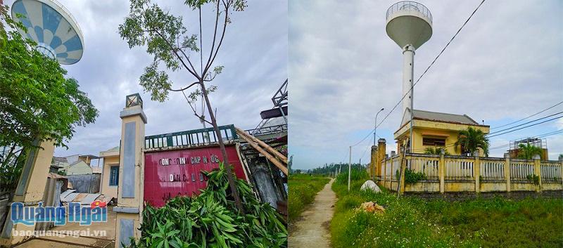Hai công trình cấp nước sạch ở thôn Tăng Long, xã Tịnh Long (TP.Quảng Ngãi) dừng hoạt động nhiều năm nay