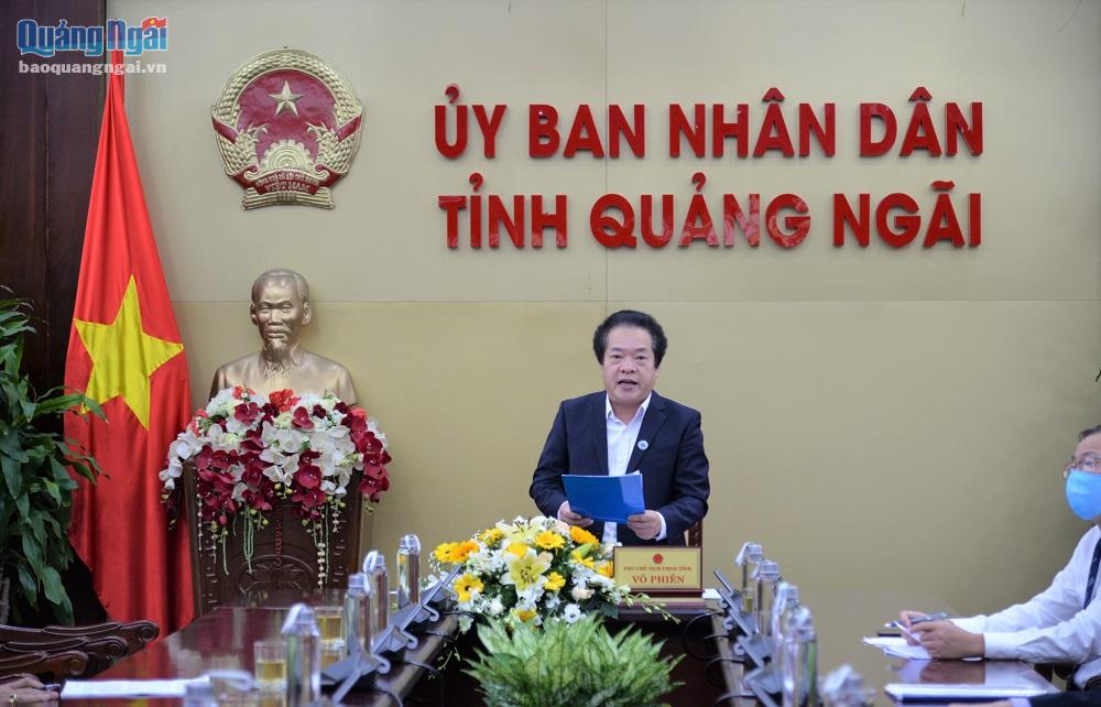 Phó Chủ tịch UBND tỉnh võ Phiên phát biểu tại buổi tọa đàm