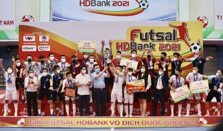 Thái Sơn Nam vô địch Futsal HDBank VĐQG 2021.