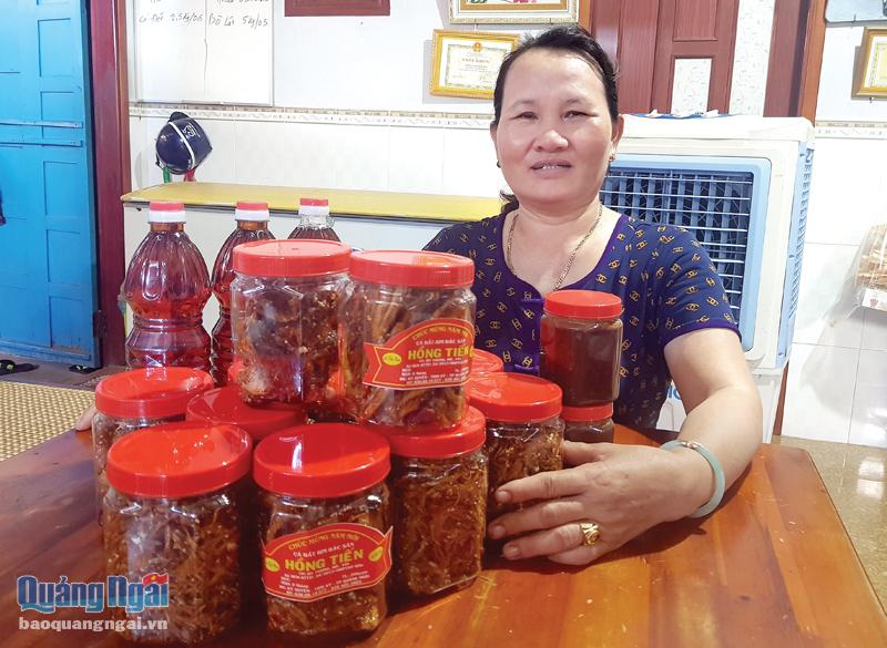 Sản phẩm cá đét, cá cơm rim Hồng Tiến ở xã Tịnh Kỳ (TP.Quảng Ngãi) là sản phẩm OCOP 3 sao cấp tỉnh năm 2021.