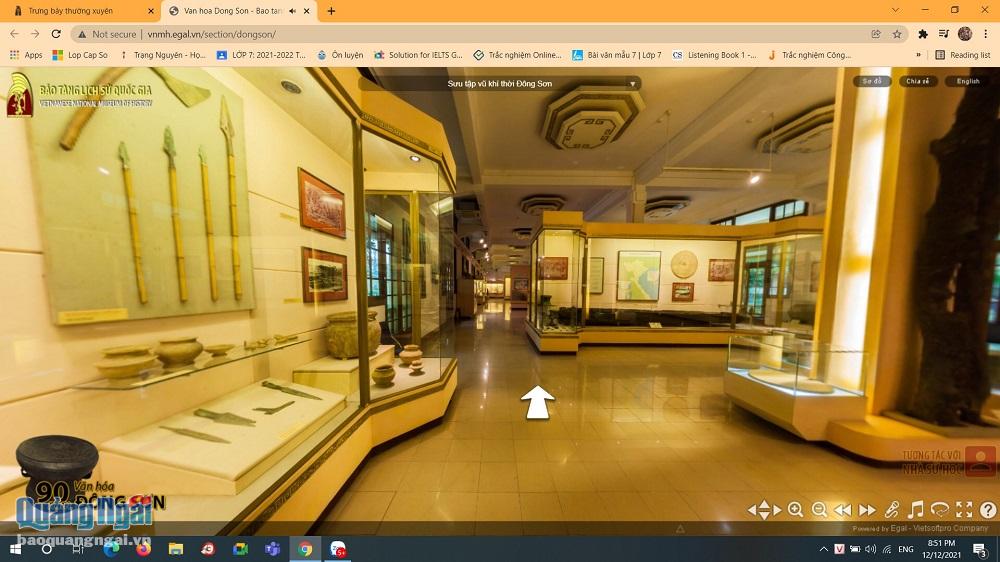 Tham quan Bảo tàng Lịch sử Quốc gia bằng công nghệ ảo 3D