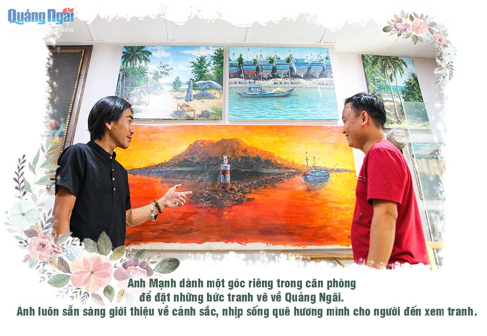 Tình yêu và quê hương là hai khái niệm rất đặc trưng và quan trọng trong tâm hồn của người Việt Nam. Bức tranh này không chỉ chiêm ngưỡng phong cảnh quê hương tuyệt đẹp mà còn truyền tải tình cảm yêu thương chân thành đối với quê hương. Hãy xem và cảm nhận rất nhiều cảm xúc từ bức tranh này.
