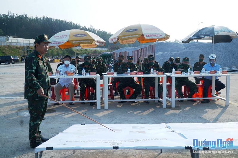 Quân khu 5 kiểm tra khu vực thực binh diễn tập khu vực phòng thủ tỉnh Quảng Ngãi