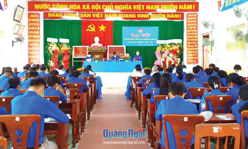 Đại hội đại biểu Đoàn TNCS Hồ Chí Minh xã Tịnh Thọ (Sơn Tịnh), nhiệm kỳ 2022 - 2027. 