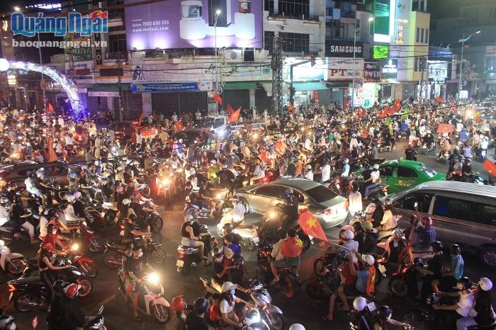 Quảng Ngãi tưng bừng chiến thắng của U23 Việt Nam