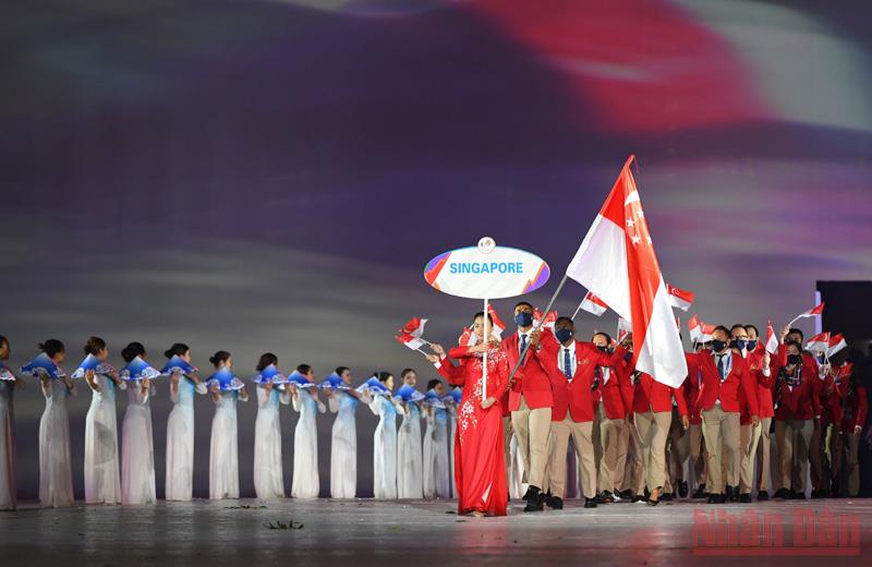 Singapore tham dự 33/40 môn ở SEA Games 31 với 425 vận động viên. (Ảnh: THÀNH ĐẠT) 