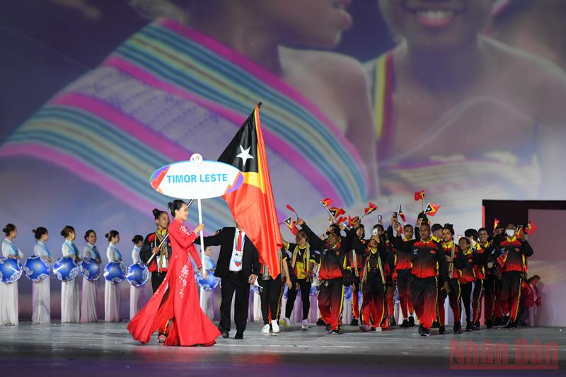 Timor Leste dự tranh 7 môn ở SEA Games năm nay với 39 vận động viên. (Ảnh: THÀNH ĐẠT) 