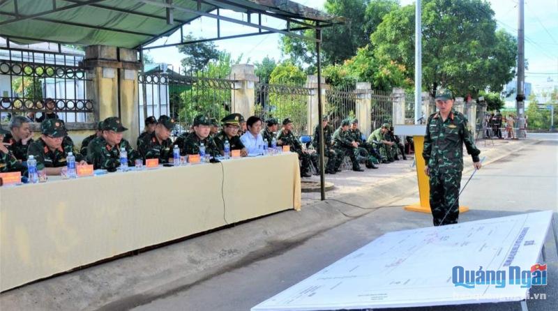 Quân khu 5 kiểm tra công tác chuẩn bị diễn tập khu vực phòng thủ tỉnh Quảng Ngãi