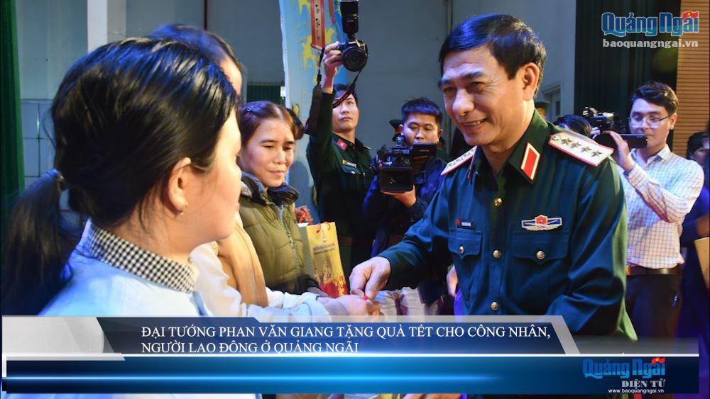Video: Đại tướng Phan Văn Giang tặng quà Tết cho công nhân, người lao động ở Quảng Ngãi