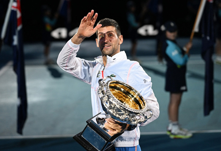 Djokovic lần thứ 10 vô địch Giải quần vợt Úc mở rộng - Ảnh: REUTERS