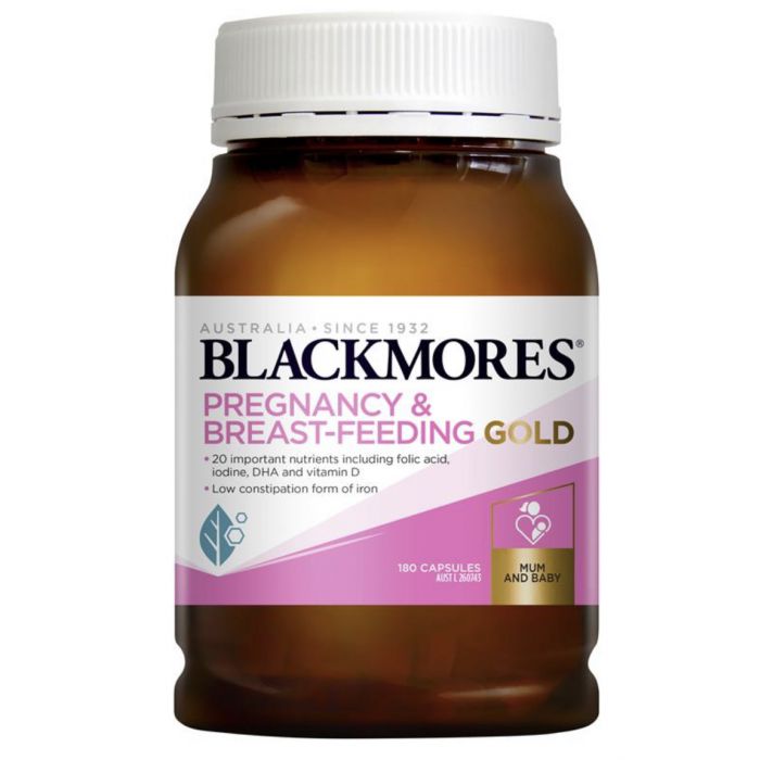 Blackmores Pregnancy and Breast-Feeding Gold 180 viên của Úc