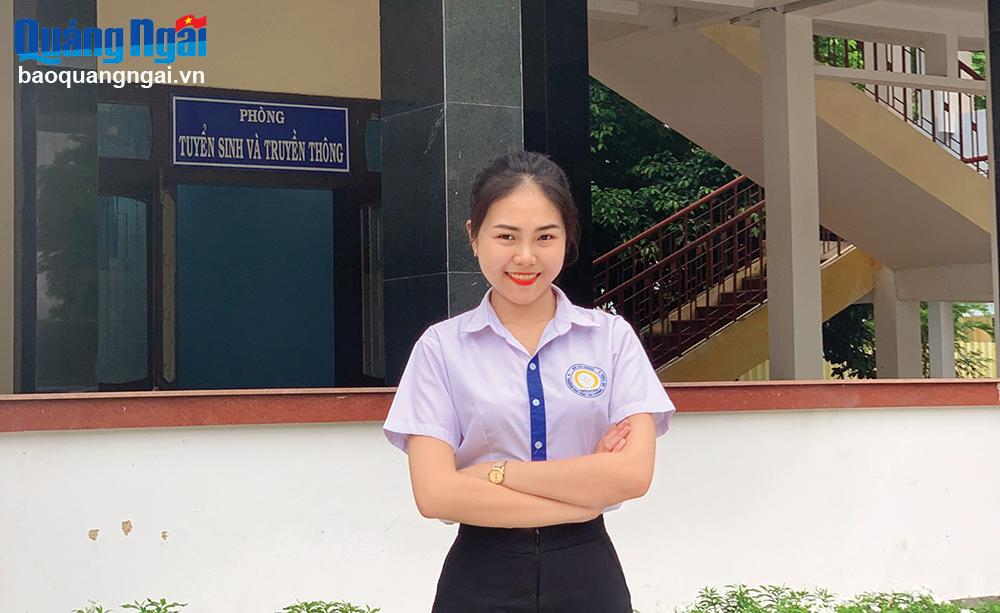 Lê Thị Ánh Nguyệt, sinh viên Trường Đại học Tài Chính - Kế toán.