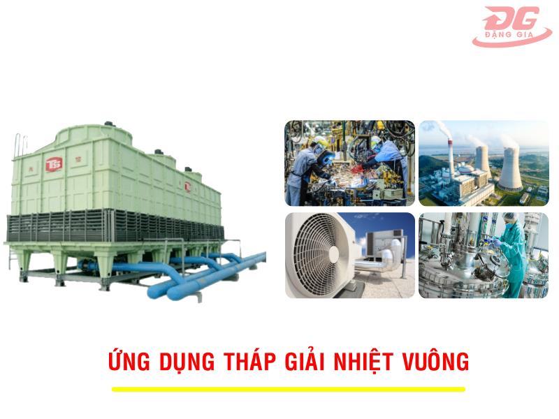 Những ứng dụng phổ biến của tháp giải nhiệt vuông