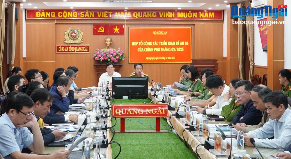 Tổ Công tác Đề án 06/CP triển khai nhiệm vụ tháng 2/2025