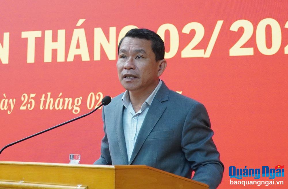 Hội nghị Báo cáo viên Tỉnh ủy tháng 2/2025