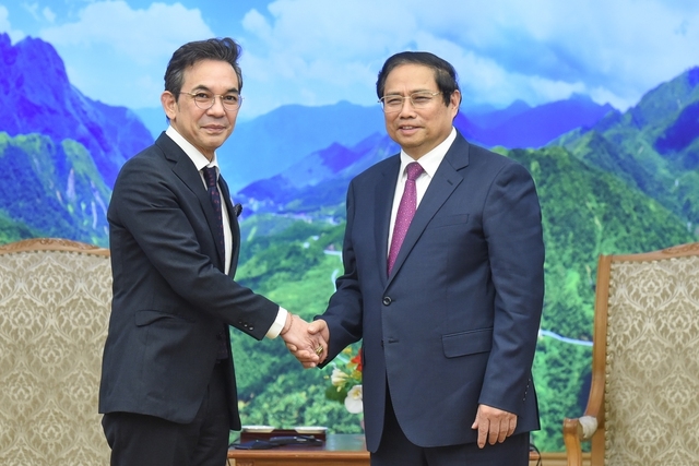 Thủ tướng Phạm Minh Chính tiếp Đại sứ Thái Lan Nikorndej Balankura tới chào từ biệt nhân dịp kết thúc nhiệm kỳ công tác tại Việt Nam - Ảnh: VGP/Nhật Bắc