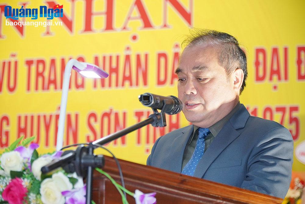 Phó Chủ tịch thường trực UBND tỉnh Trần Hoàng Tuấn phát biểu tại buổi lễ.